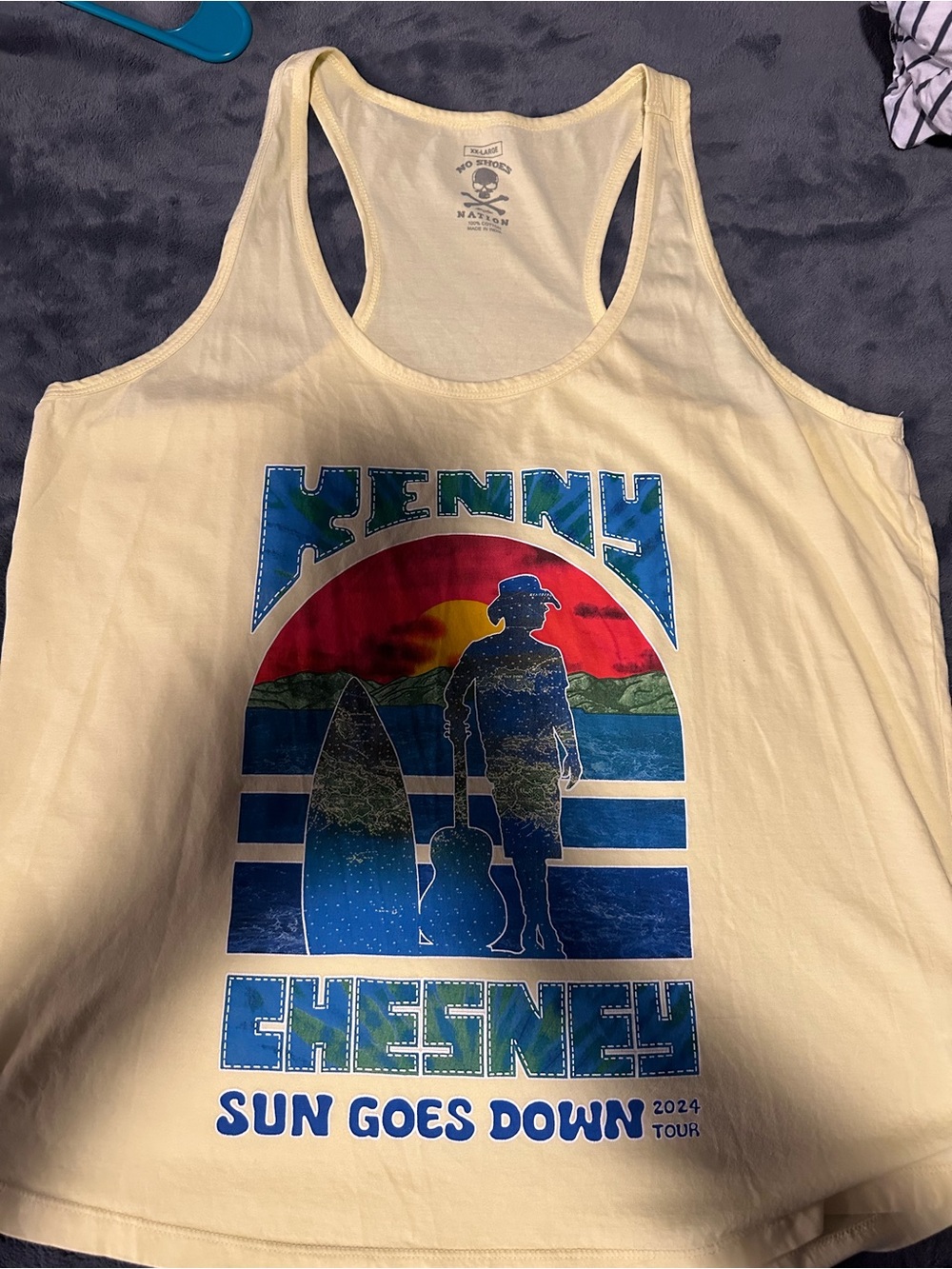 Sun Goes Down 2024 Tour Cream Tank Top